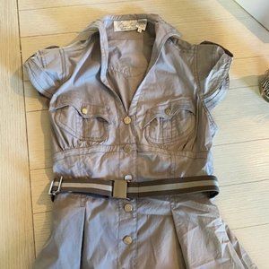 Byron Lars Beauty Mark. Belted top. Size 8.